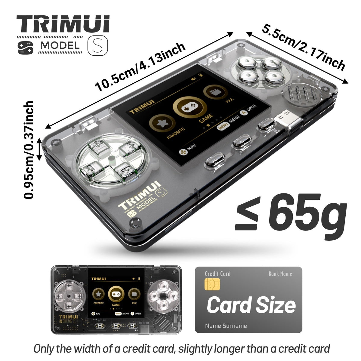 TRIMUI Model S mini console lifestyle photo