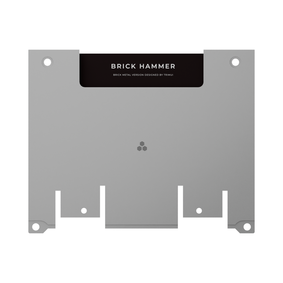 Metal backplate for TRIMUI Brick Hammer silver