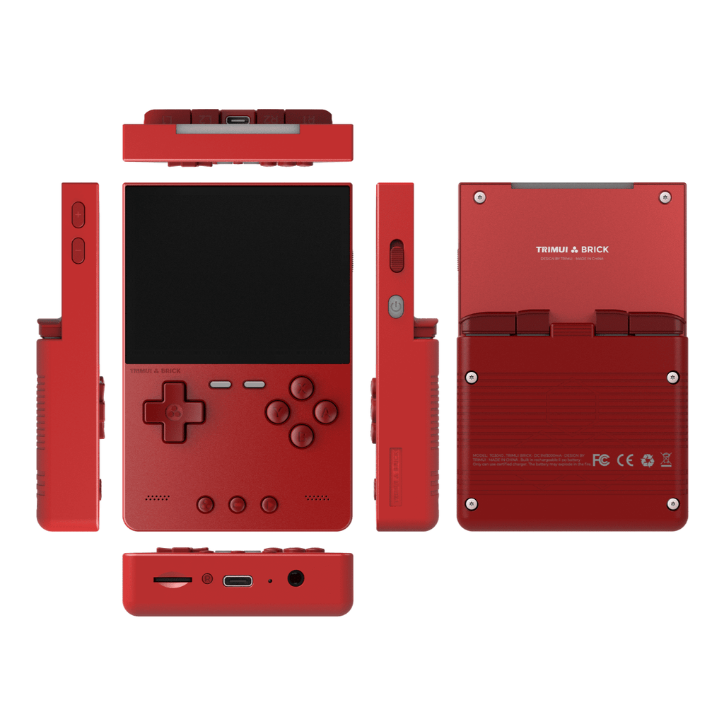 TRIMUI Brick retro console lifestyle shot