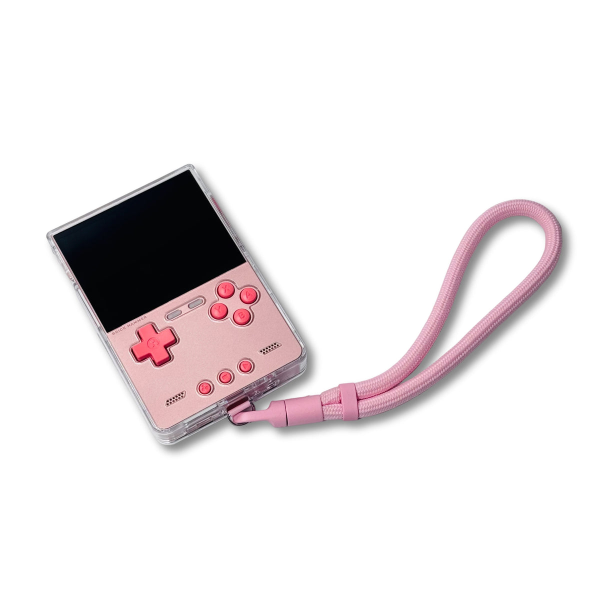 TRIMUI Brick Hammer transparent case and lanyard set detail