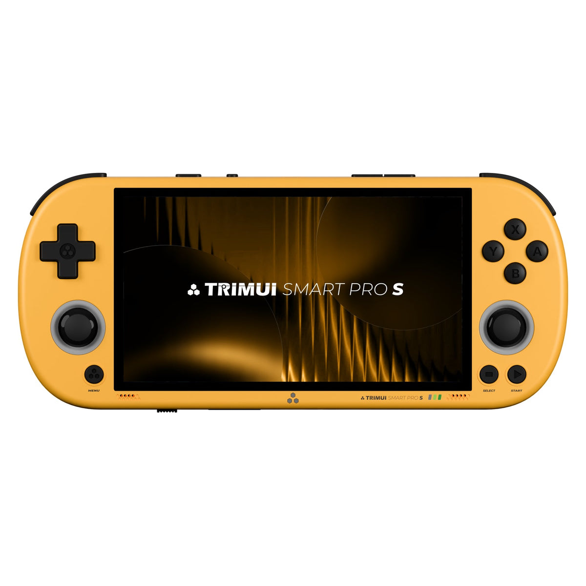 TRIMUI Smart Pro S handheld game console yellow