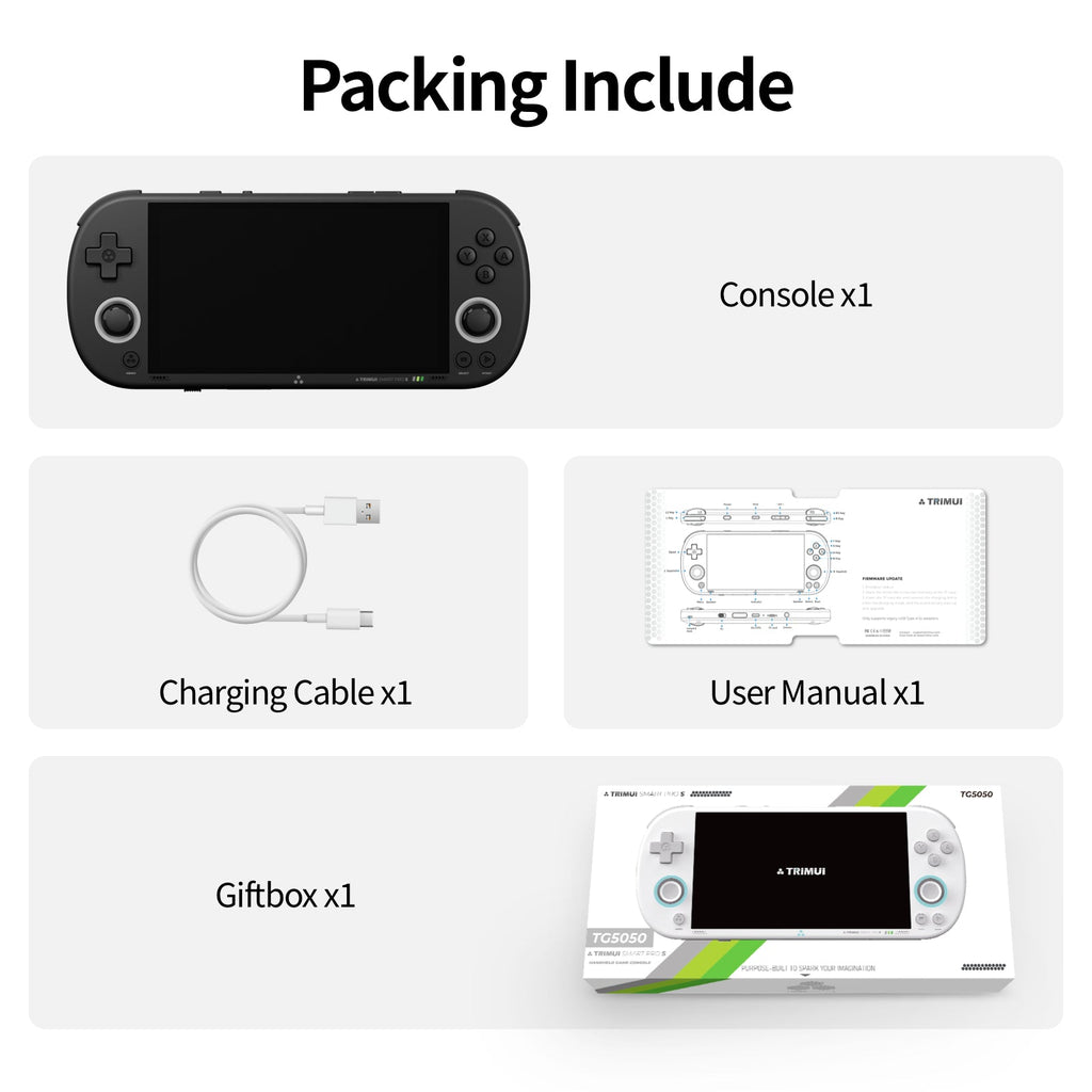 TRIMUI Smart Pro S packing list contents