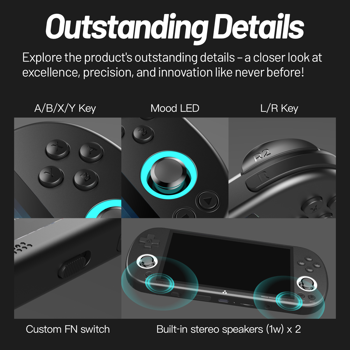 TRIMUI Smart Pro outstanding hardware details close-up