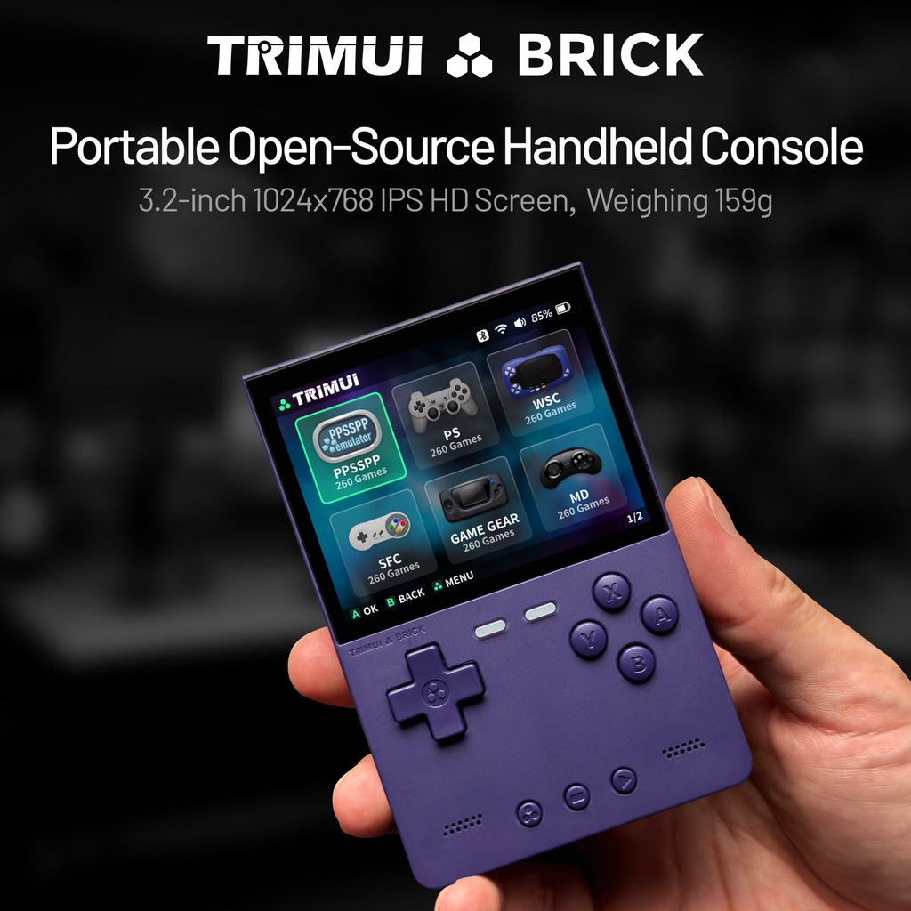 TRIMUI Brick HD screen handheld console purple