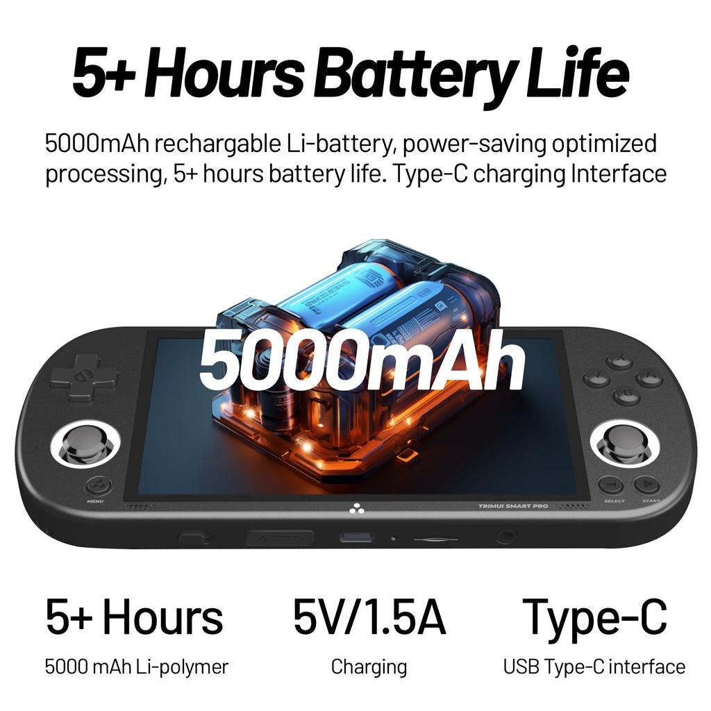 TRIMUI Smart Pro battery life specifications