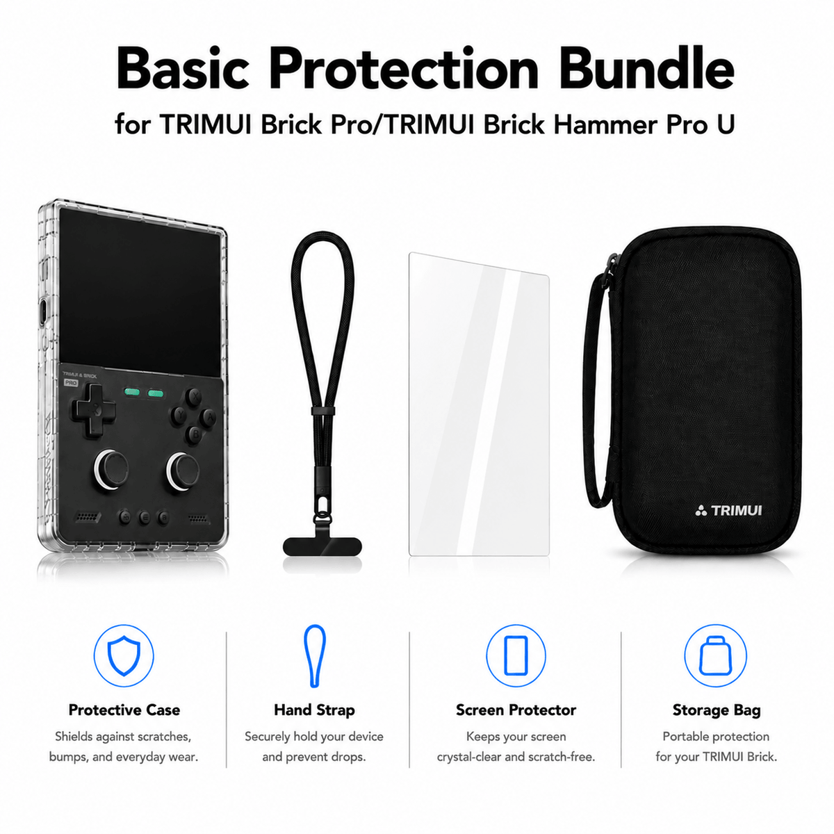 Basic Protection Bundle for TRIMUI Brick Pro/TRIMUI Brick Hammer Pro U TRIMUI Store