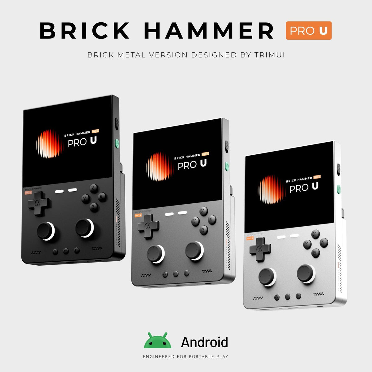 TRIMUI Brick Hammer Pro U Handheld Game Console-3.95 Inch IPS Android Gaming Device TRIMUI Store