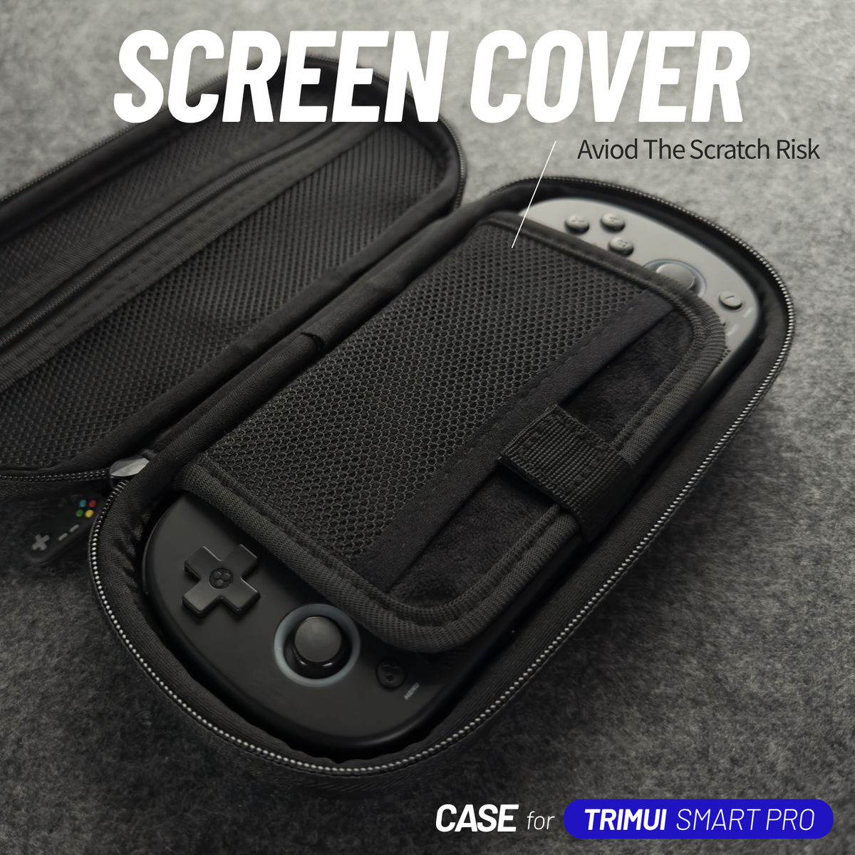 TRIMUI Smart Pro bag zip detail