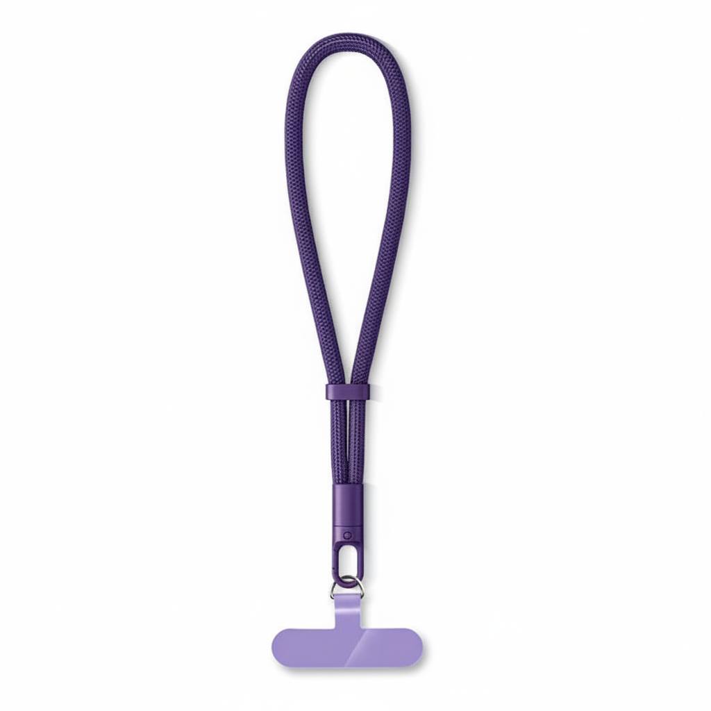 Braided lanyard for TRIMUI handheld console purple