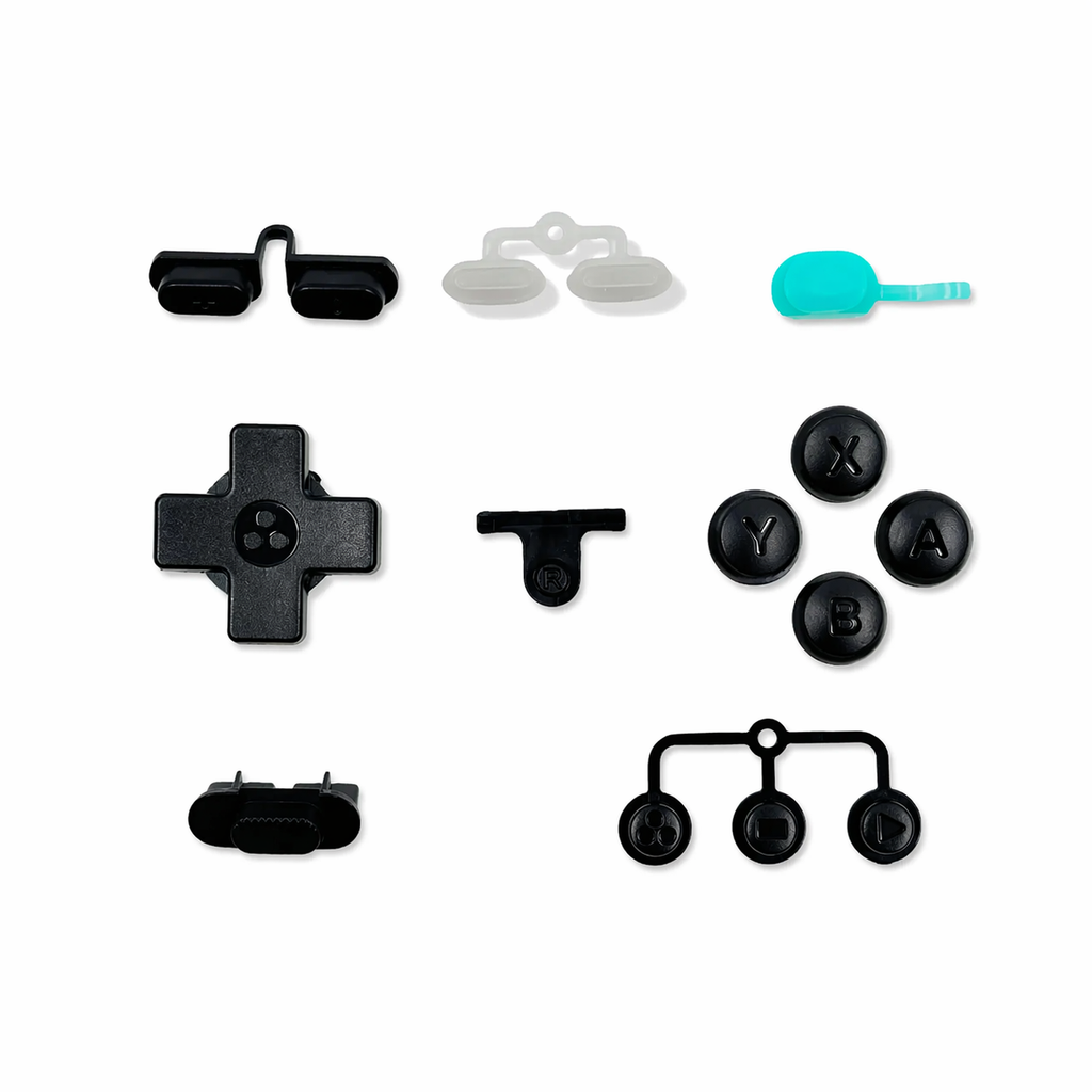 Set of black buttons for trimui brick hammer