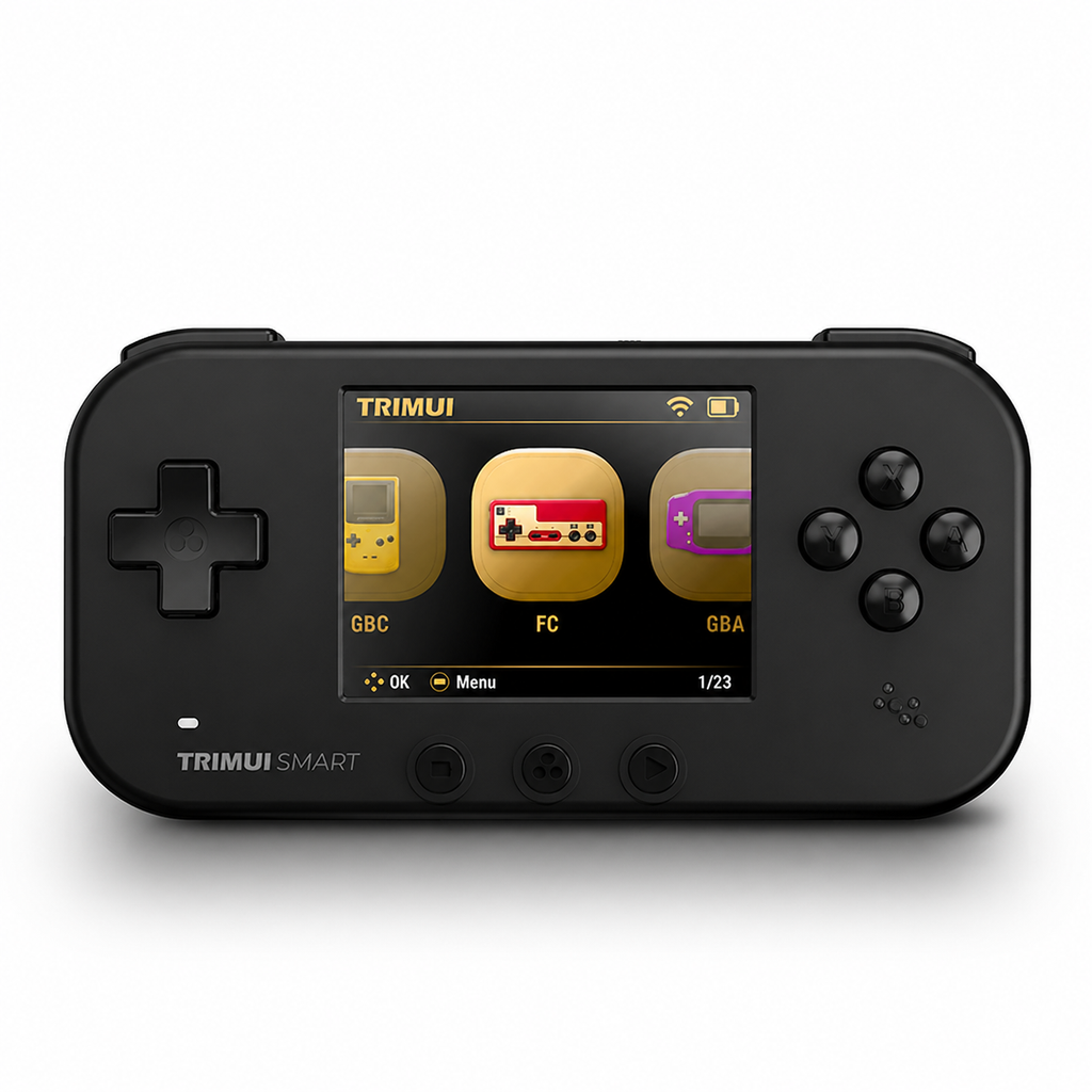 TRIMUI Smart handheld retro game console yellow